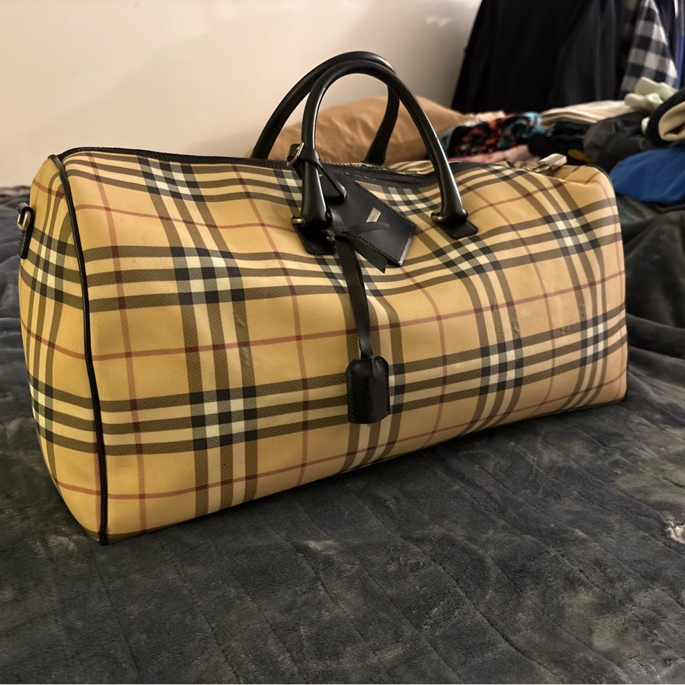 Burberry Nova Check Boston Bag OG Burberry Design Absolute Classic & Authentic
